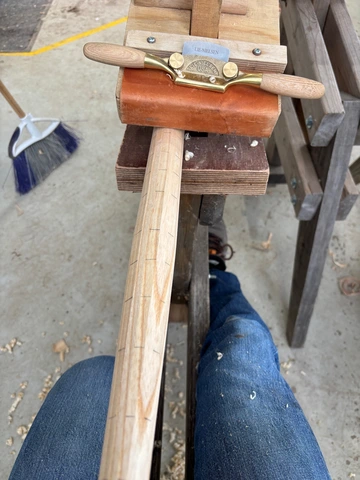 Process Detail for Jeff Lefkowitz 2-Slat Ladder Back Chair made at SBWI