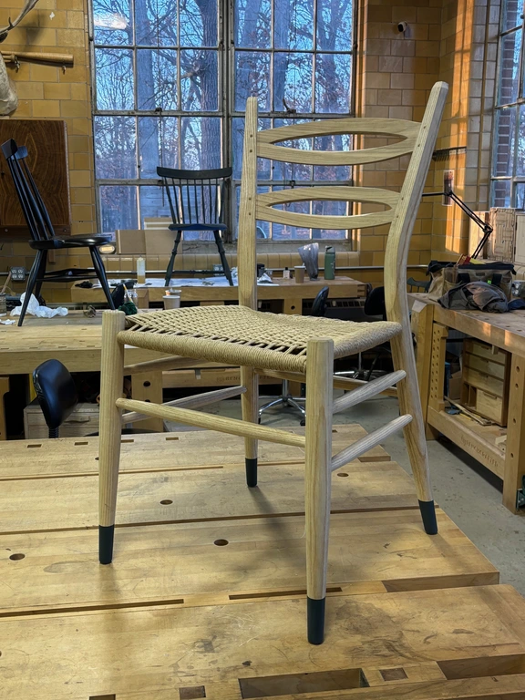 Jeff Lefkowitz 2-Slat Ladder Back Chair made at SBWI