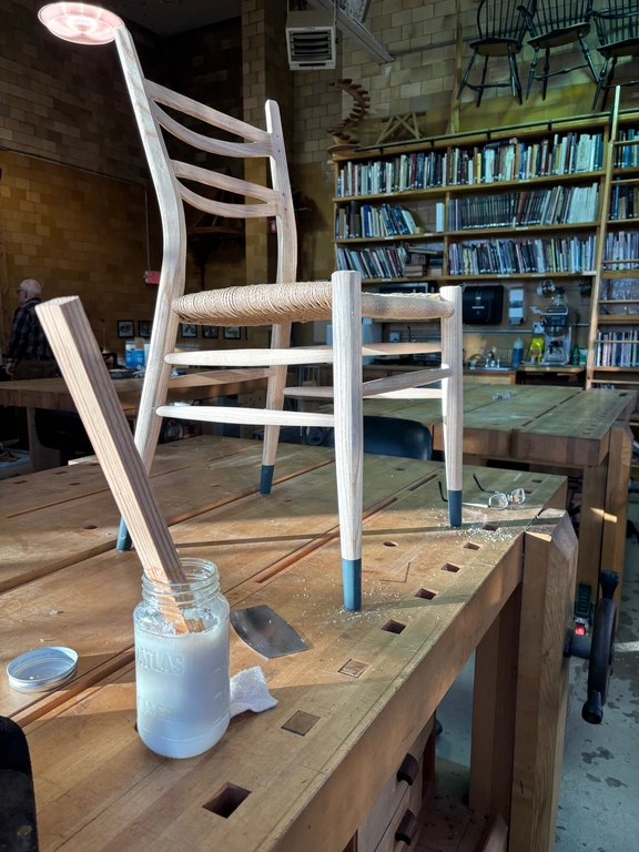 Jeff Lefkowitz 2-Slat Ladder Back Chair made at SBWI